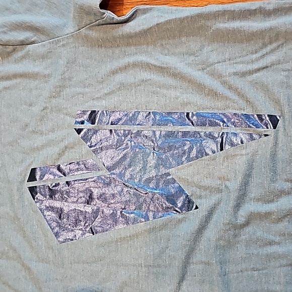 Crewcuts J Crew metallic lightning cotton t shirt size 12 like new - Picture 2 of 6